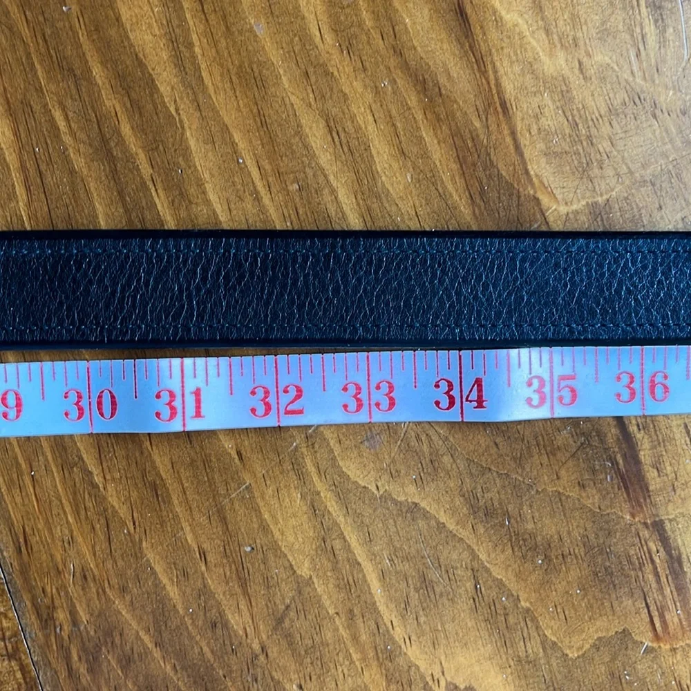 Polo Ralph Lauren Italian Black Leather Belt Sz 42